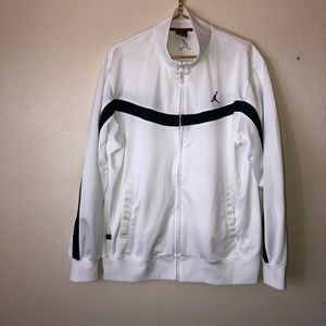 Jordan jacket size large Dri-Fit white and blue